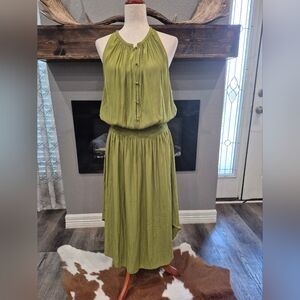 Ramy Brook Green Maxi Dress Size Large In Excellent Condition